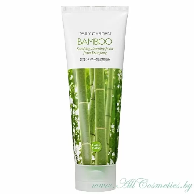 Holika Holika DAILY GARDEN Пенка очищающая Бамбук, успокаивающая | 120мл | DAILY GARDEN Bamboo Soothing Cleansing Foam