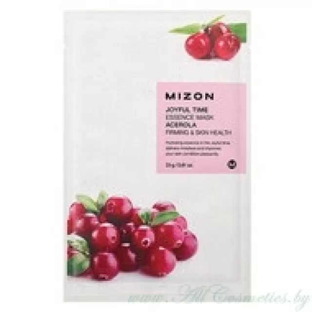 MIZON JOYFUL TIME Маска для лица, Acerola - Ацерола | 23г | JOYFUL TIME Essence Mask, Acerola