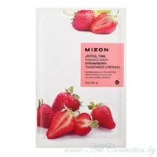 MIZON JOYFUL TIME Маска для лица, Strawberry - Клубника | 23г | JOYFUL TIME Essence Mask, Strawberry