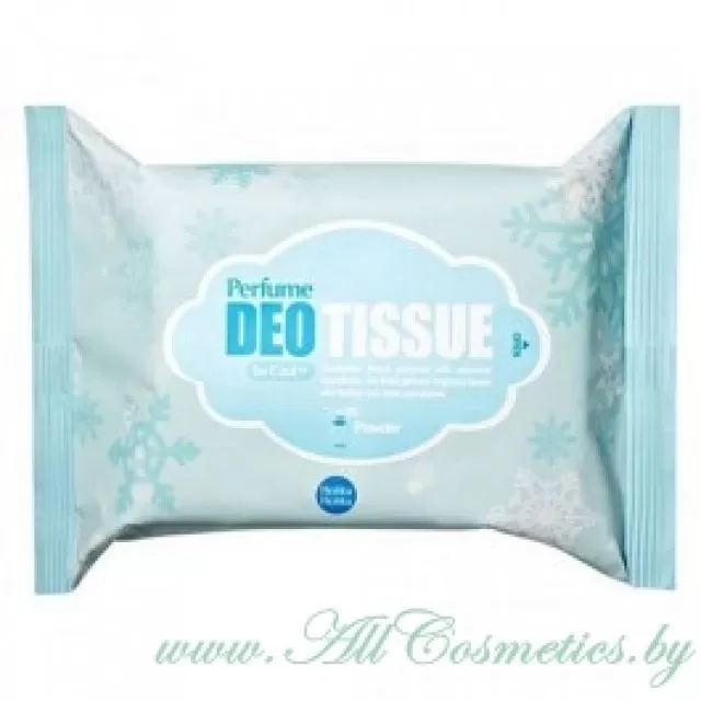 Holika Holika So Cool Deo Perfume Tissue-Powder Освежающие салфетки для предотвращения потоотделения, 120мл (20шт)