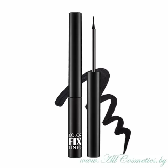 MISSHA REAL PROOF Подводка водостойкая, для глаз, матовый черный | 2г | REAL PROOF Color Fix Liner, Matt Black