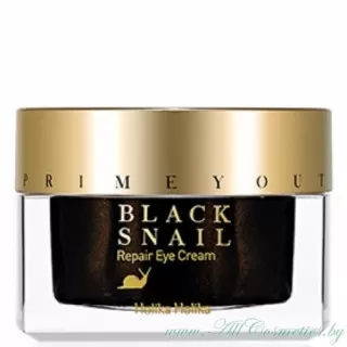 Holika Holika PRIME YOUTH BLACK SNAIL Крем для кожи вокруг глаз, восстанавливающий, с муцином черной улитки | 30мл | PRIME YOUTH BLACK SNAIL Repair Eye Cream