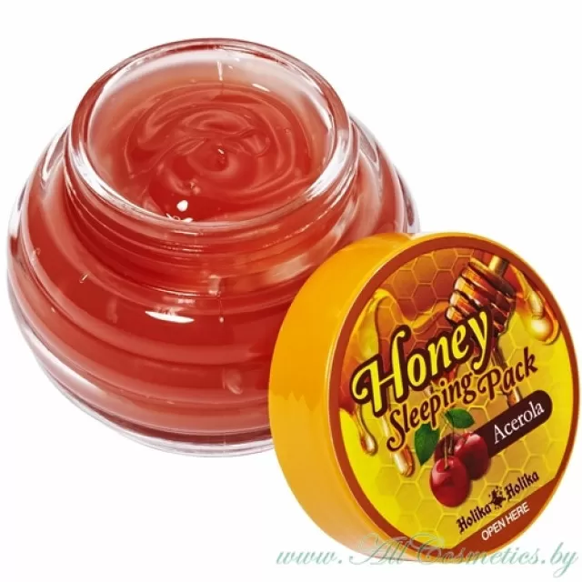 Holika Holika Honey Sleeping Маска ночная, с медом и ацеролой | 90мл | Honey Sleeping Pack, Acerola