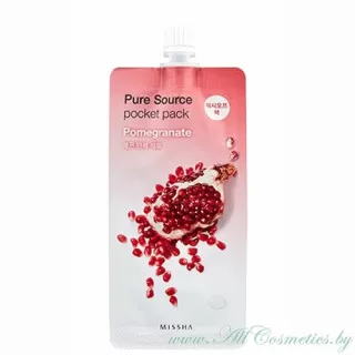 MISSHA Pure Source Маска, Гранат | 10мл | Pure Source Pocket Pack, Pomegranate