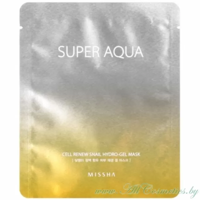 MISSHA SUPER AQUA Cell Renew Snail Маска гидрогелевая, регенерирующая | 28г | SUPER AQUA Cell Renew Snail Hydro-gel Mask