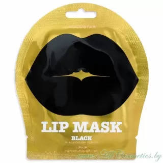KOCOSTAR Lip Гидрогелевые патчи (маска) для губ, с ароматом Черешни, черные | 3г | Lip Mask, Black