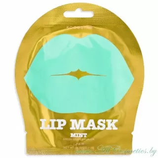 KOCOSTAR Lip Гидрогелевые патчи (маска) для губ, с ароматом Зеленого винограда, мятные | 3г | Lip Mask, Mint