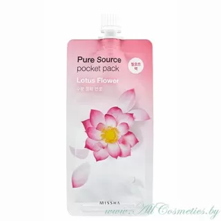 MISSHA Pure Source Маска-пленка, цветки Лотуса | 10мл | Pure Source Pocket Pack, Lotus Flower