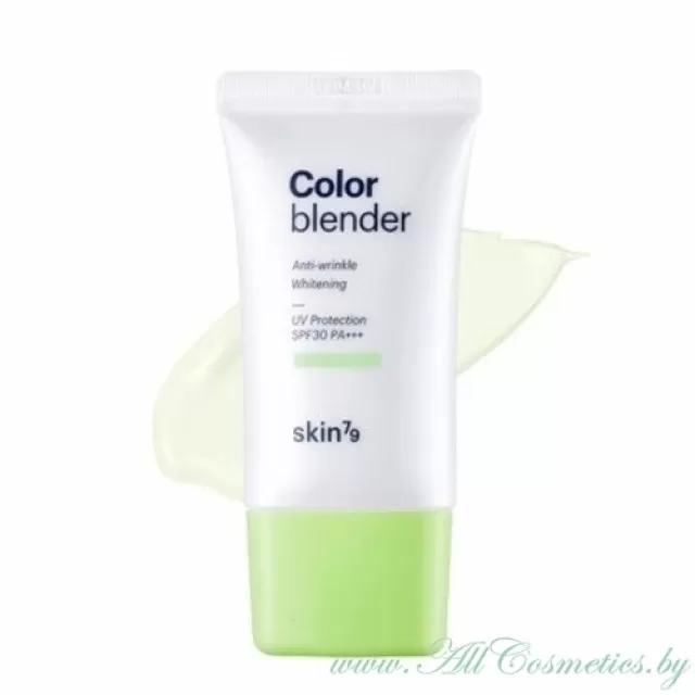 skin79 blender База-блендер под макияж, Зеленая, SPF30 PA+++ | 40мл | Color blender, Green, SPF30 PA+++