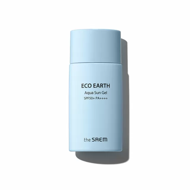 the SAEM ECO Крем-гель солнцезащитный, SPF 50+ PA++++ | 60мл | ECO EARTH Aqua Sun Gel, SPF 50+ PA++++