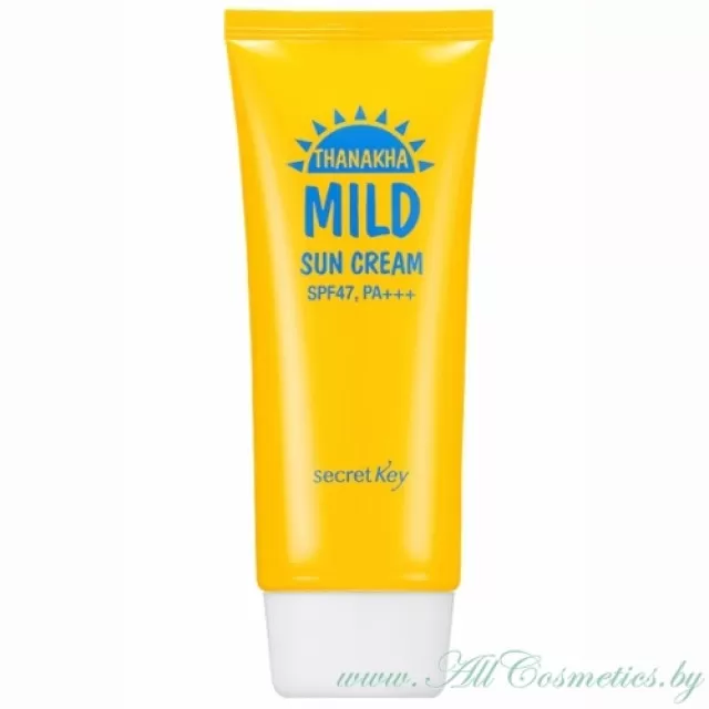 Secret Key THANAKHA Крем мягкий солнцезащитный, с экстрактом Танаки, SPF 47 PA+++ | 100г | THANAKHA Mild Sun Cream, SPF 47 PA+++