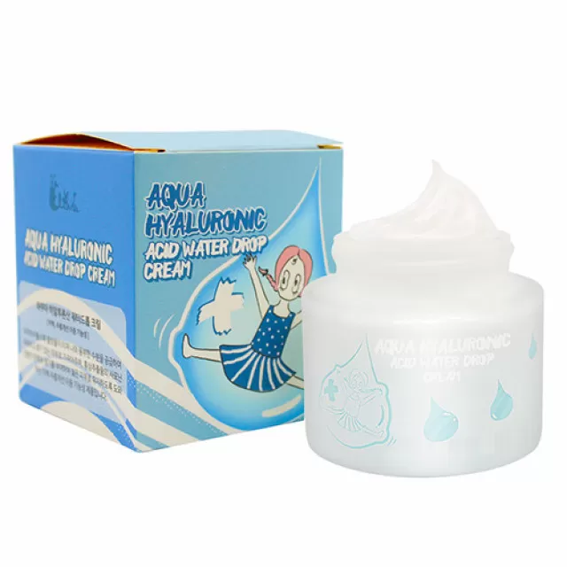 Elizavecca Крем для лица, увлажняющий с гиалуроновой кислотой | 50мл | Aqua Hyaluronic Acid Water Drop Cream