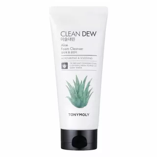 TONY MOLY Clean Dew Пенка для умывания с экстрактом алоэ | 180мл | Clean Dew Aloe Foam Cleanser
