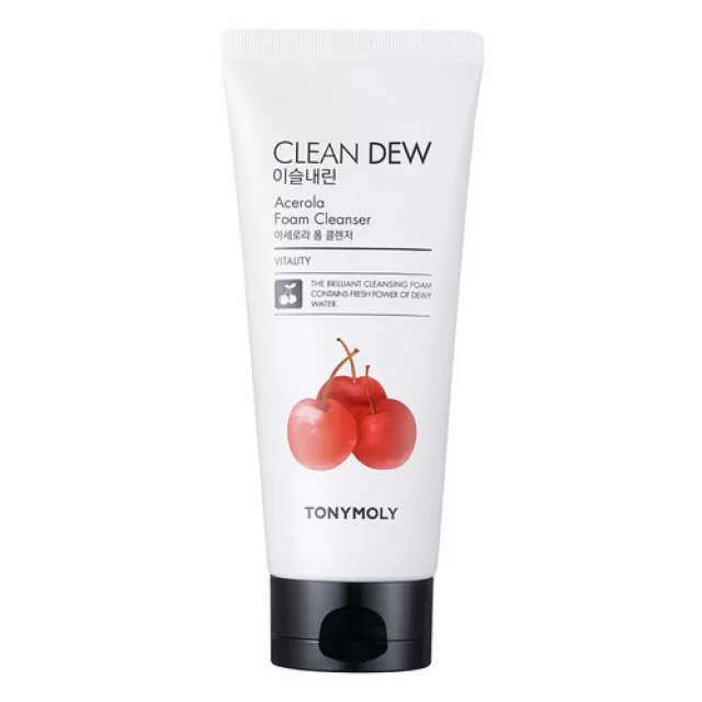 TONY MOLY Clean Dew Пенка для умывания с экстрактом ацеролы | 180мл | Clean Dew Acerola Foam Cleanser