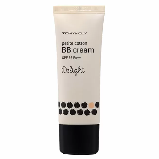 TONY MOLY BB крем с экстрактом хлопка, SPF36 PA++ | 30г | Delight Petit Cotton BB Cream SPF36 PA++