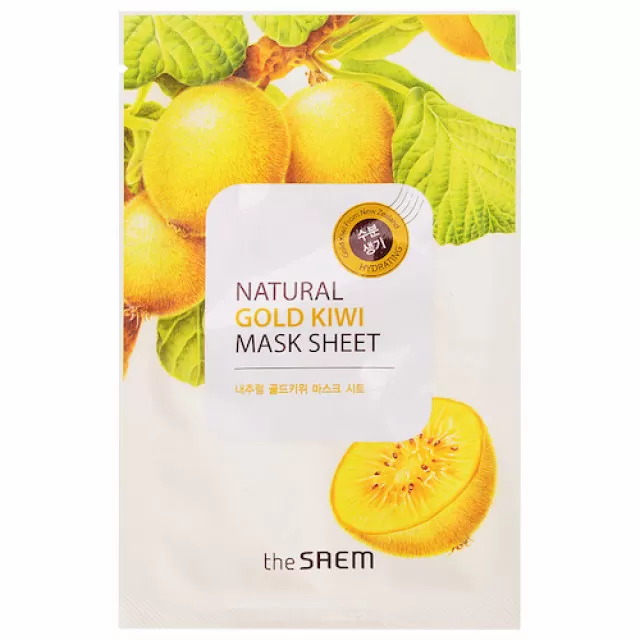 the SAEM NATURAL Маска тканевая с экстрактом киви | 21мл | NATURAL Gold Kiwi Mask Sheet