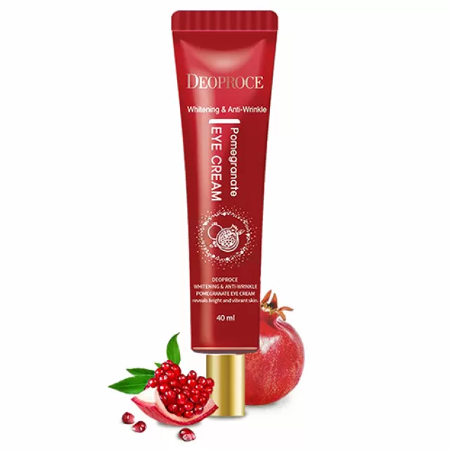 Deoproce Whitening and Anti-Wrinkle Pomegranate Крем для кожи вокруг глаз против морщин, осветляющий | 40мл | Whitening and Anti-Wrinkle Pomegranate Eye Cream