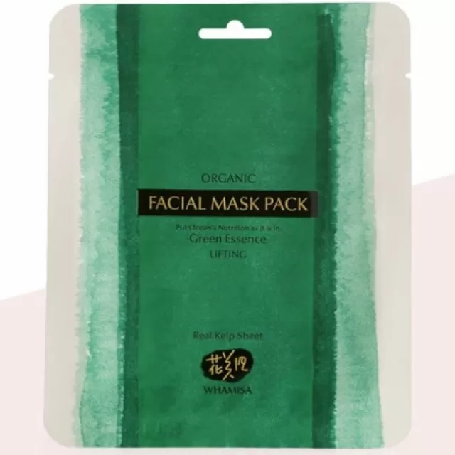 WHAMISA Organic Маска для лица из морских водорослей | 35г | Organic Real Kelp Facial Mask Pack