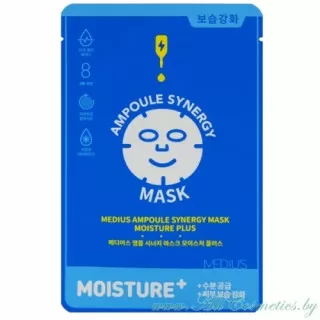 MEDIUS Ampoule Synergy Концентрированная маска для лица, Увлажнение | 25мл | Ampoule Synergy Mask - Moisture Plus