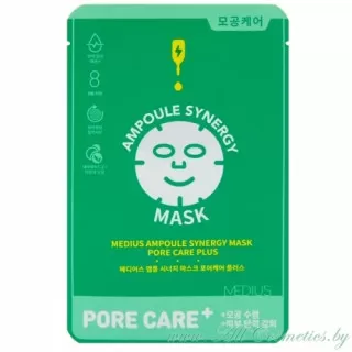 MEDIUS Ampoule Synergy Концентрированная маска для лица, Уход за порами | 25мл | Ampoule Synergy Mask - Pore care Plus