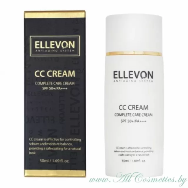 ELLEVON CC Крем SPF 50+, PA+++ | 50мл | CC Cream SPF 50+, PA+++