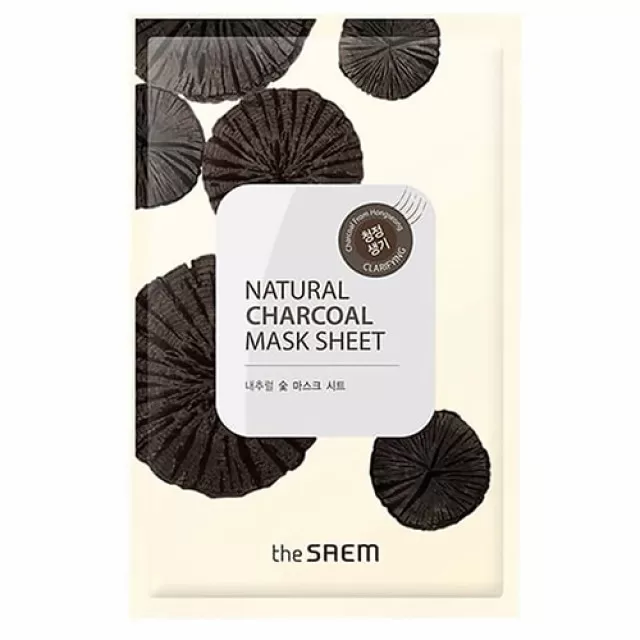 the SAEM NATURAL Маска тканевая с древесным углем | 21мл | NATURAL Charcoal Mask Sheet