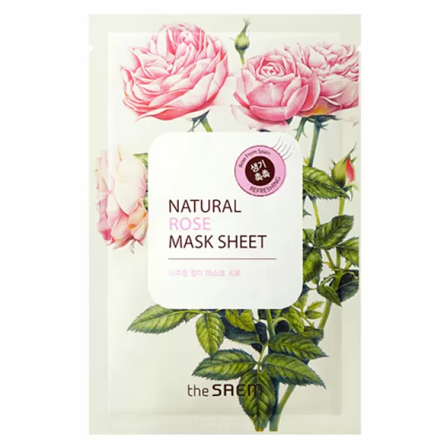 the SAEM NATURAL Маска тканевая с экстрактом розы | 21мл | NATURAL Rose Mask Sheet