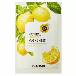 the SAEM NATURAL Маска тканевая с экстрактом лимона | 21мл | NATURAL Lemon Mask Sheet