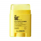 the SAEM ECO EARTH POWER Стик солнцезащитный SPF 50+ PA+++, прозрачный | 16г | ECO EARTH POWER Clear Sun Stick SPF 50+ PA+++