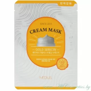 MEDIUS Cream Mask Крем-маска для лица, Золотой серицин | 25мл | Cream Mask - Gold Sericin