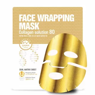 berrisom Face Wrapping Маска тканевая для лица с коллагеном | 27мл | Face Wrapping Mask Collagen Solution 80
