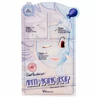 Elizavecca 3-step Маска тканевая омолаживающая с EGF | 2+2+25мл | 3-step Anti-Aging EGF Aqua Mask Pack