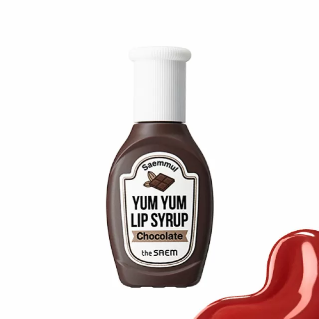 the SAEM Saemmul Тинт-блеск для губ увлажняющий, 01 шоколад | 10г | Saemmul Yum Yum Lip Syrup, 01 Chocolate