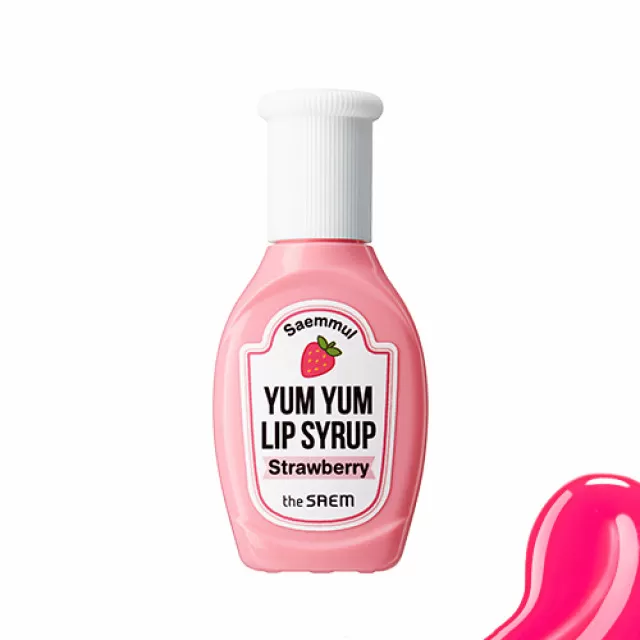 the SAEM Saemmul Тинт-блеск для губ увлажняющий, 03 клубника | 10г | Yum Yum Lip Syrup, 03 Strawberry