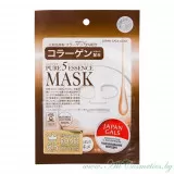 JAPAN GALS Pure 5 Essence Маска для лица, с коллагеном | 1шт | Pure 5 Essence Mask, Collagen