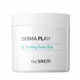 the SAEM DERMA PLAN Пилинг-диски для чувствительной кожи | 70шт, 130мл | DERMA PLAN Peeling Toner Pad