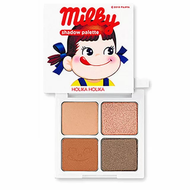 Holika Holika Milky Палетка теней для век, 02 | 6г |  Milky Eye Shadow Palette 02 Milk Caramel Sweet Peko Edition