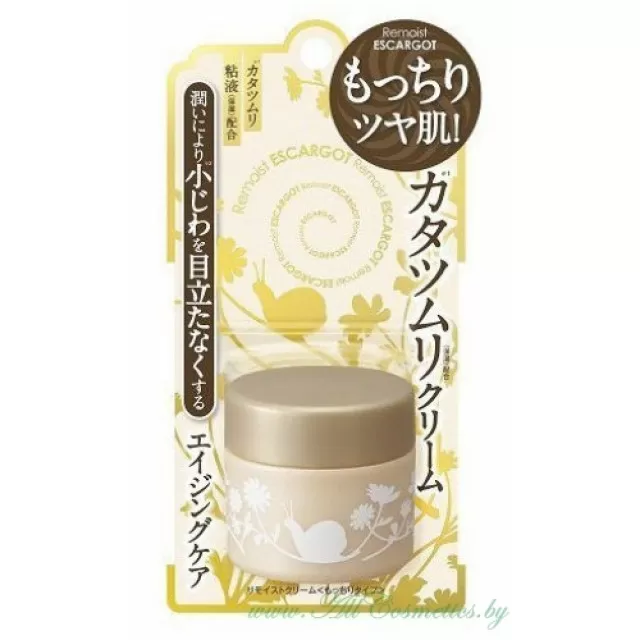 MEISHOKU Крем для сухой кожи лица, с экстрактом слизи улитки | 30гр | Remoist Cream Escargot