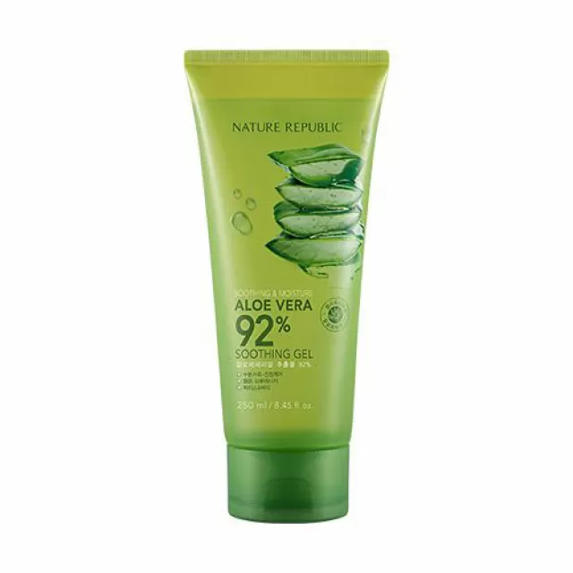 NATURE REPUBLIC Гель успокаивающий для лица и тела, с экстрактом алоэ 92%  | 250мл | SOOTHING and MOISTURE ALOE VERA 92% SOOTHING GEL