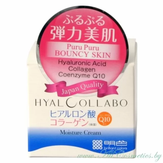 brilliant colors (MEISHOKU) HYALCOLLABO Глубокоувлажняющий крем, с наноколлагеном и наногиалуроновой кислотой | 48г | HYALCOLLABO Moisture Cream