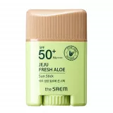 the SAEM Jeju Fresh Aloe Стик солнцезащитный SPF 50+ PA++++ | 16г | Jeju Fresh Aloe Sun Stick SPF 50+ PA++++