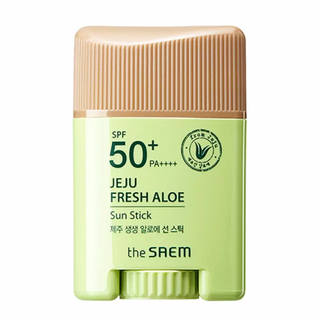 the SAEM Jeju Fresh Aloe Стик солнцезащитный SPF 50+ PA++++ | 16г | Jeju Fresh Aloe Sun Stick SPF 50+ PA++++