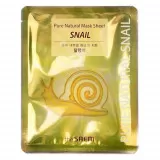 the SAEM Pure Natural Маска для лица тканевая с муцином улитки | 20г | Pure Natural Mask Sheet Snail