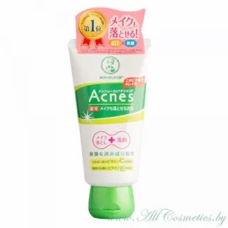 MENTHOLATUM Acnes Крем - гель для умывания и снятия макияжа, против акне | 130г | Acnes Cleansing Gel and Make-Up Remover