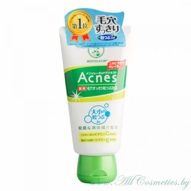 MENTHOLATUM Acnes Крем - скраб очищающий, против акне | 130г | Acnes Scrub in Face Wash