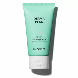 the SAEM DERMA PLAN Green Крем для лица успокаивающий для жирной и чувствительной кожи | 70мл | DERMA PLAN Green Calming Cream