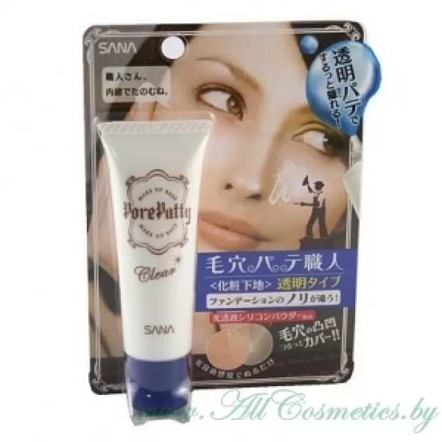 SANA Pore Putty Выравнивающая база под макияж | 25гр | Pore Putty Make Up Base Clear