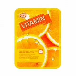 MAY ISLAND Маска тканевая с витамином С | 25мл | Real Essence Mask Pack Vitamin