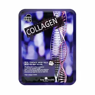 MAY ISLAND Маска тканевая с коллагеном | 25мл | Real Essence Mask Pack Collagen