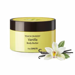 the SAEM TOUCH ON BODY Крем-масло для тела, ваниль | 200мл | TOUCH ON BODY Vanilla Body Butter